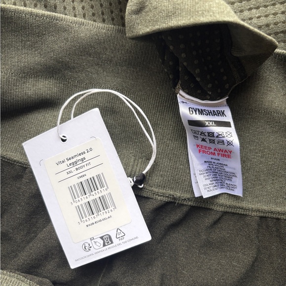 Gymshark Olive Green Leggings - Picture 4 of 5